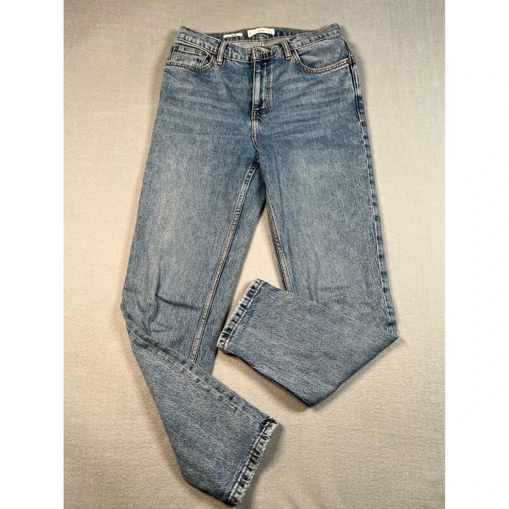 MNG Authentic Denim Women's‎ Light Wash Straight Leg Jeans Size 28